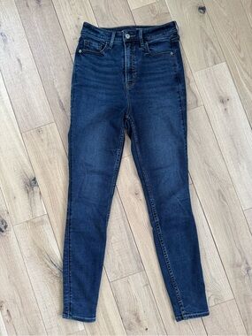 Old Navy Dark Blue High-Rise Skinny Jeans